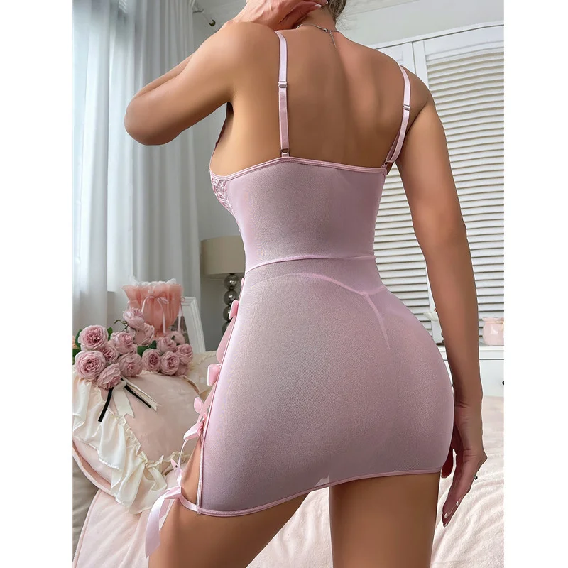 Lace Bow Sleepwear Set 006 view 4