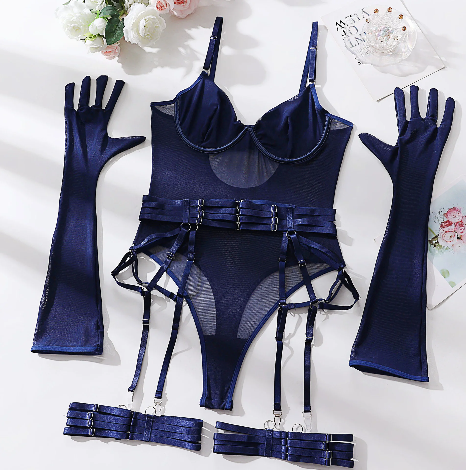 Mesh Glove Sheer and Mesh 047 view 7