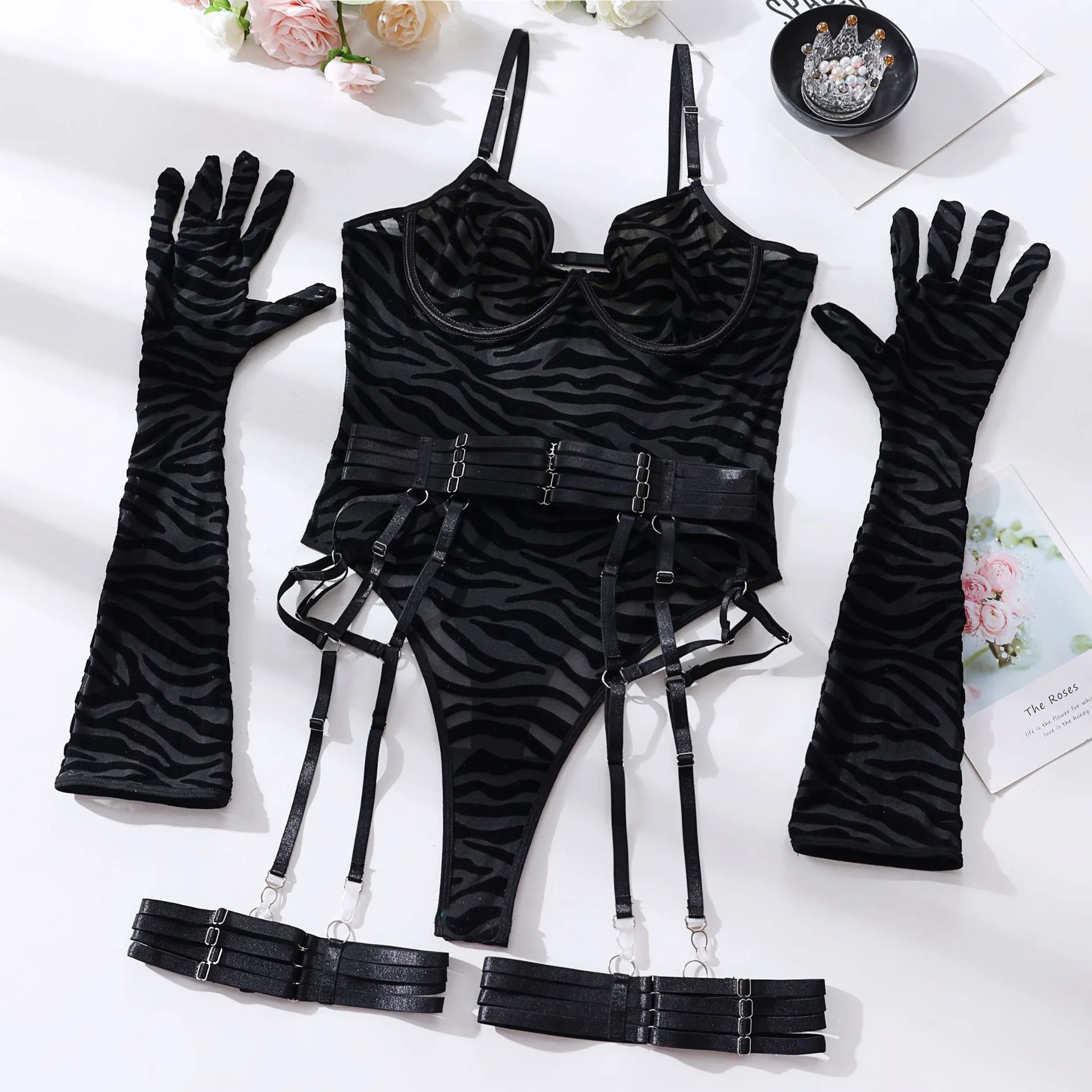 Mesh Glove Sheer and Mesh 047 view 8