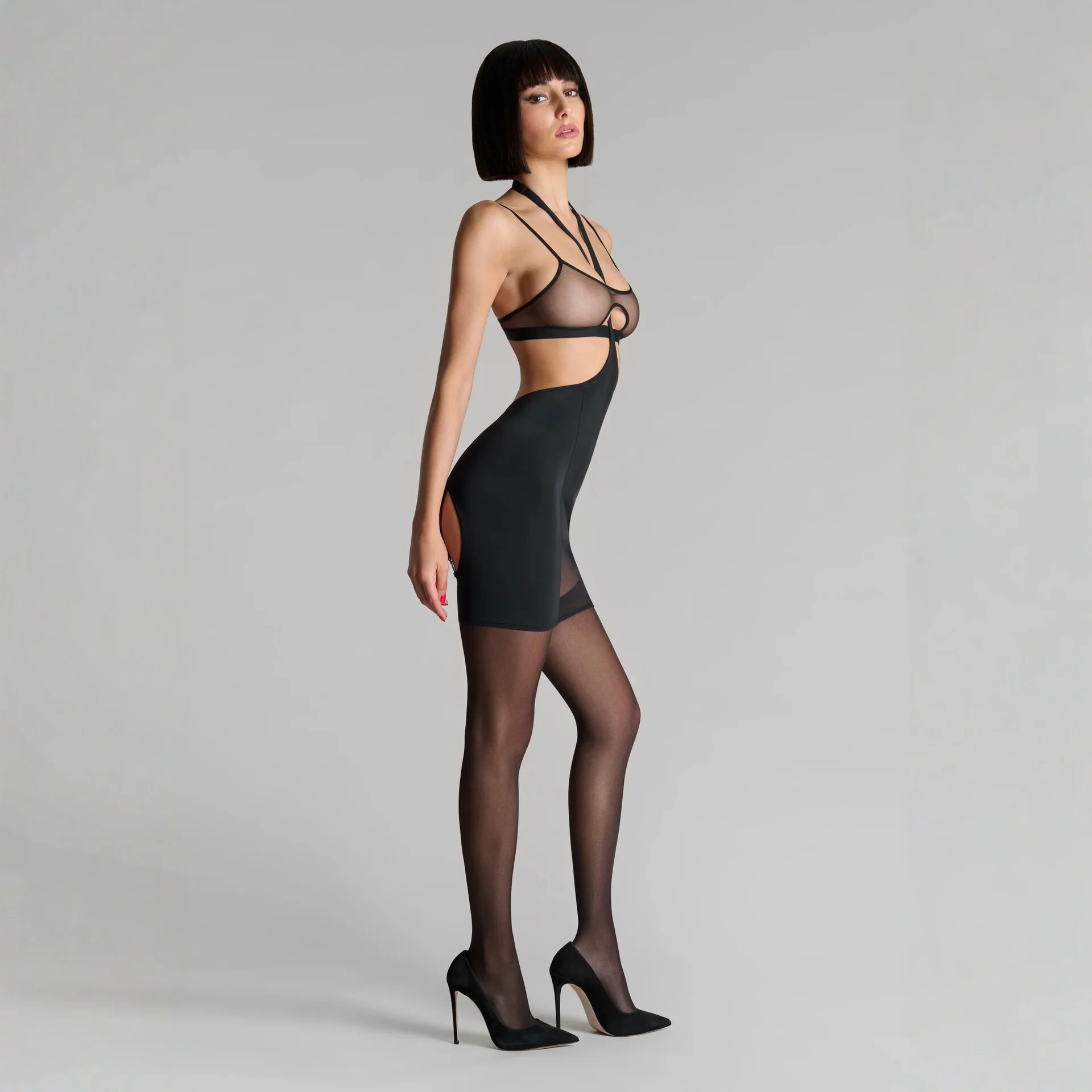 Mesh Halter Sheer and Mesh 044 view 2