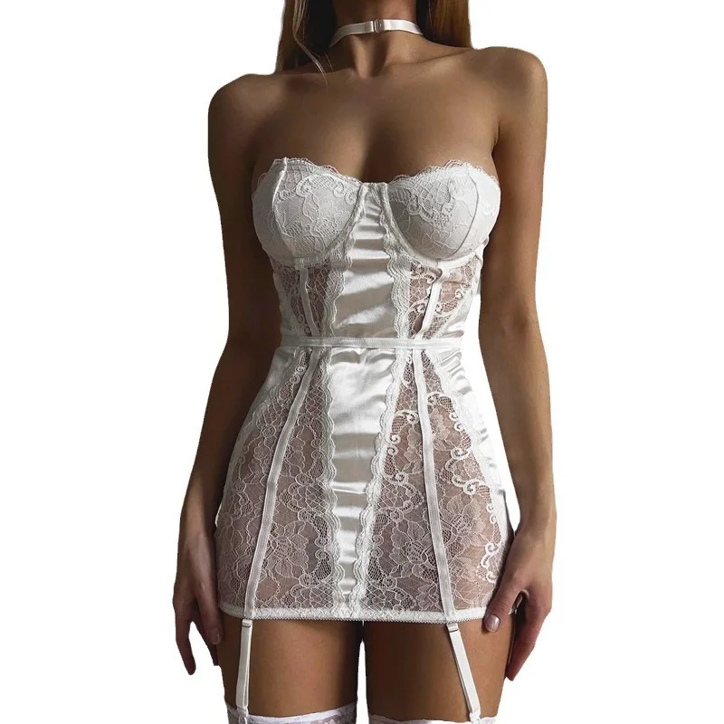 Lace Halter Bodysuit 029 view 5