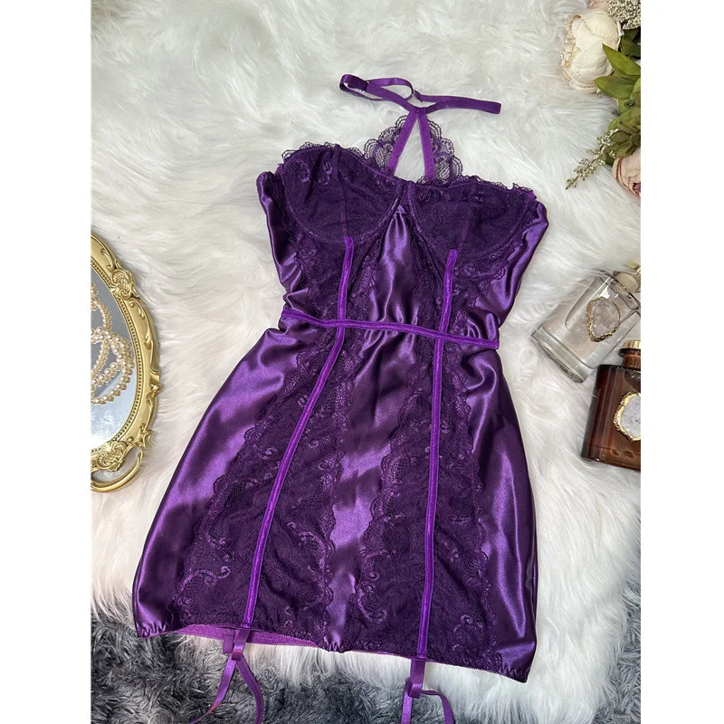 Lace Halter Bodysuit 030 view 2