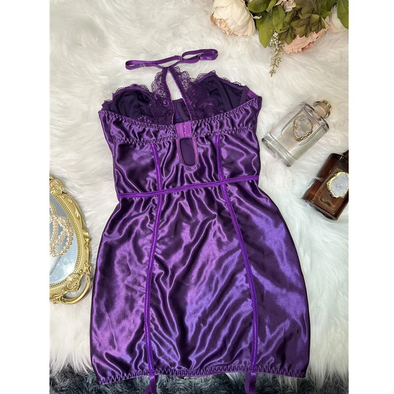 Lace Halter Bodysuit 030 view 3