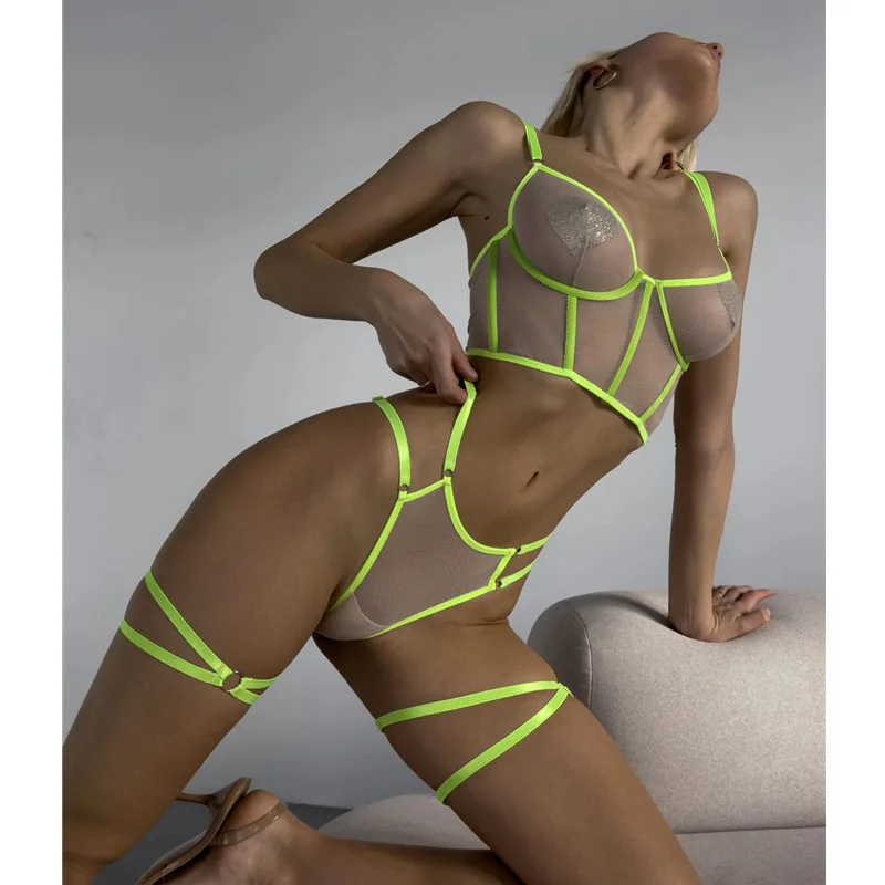 Mesh Lingerie Set 054 view 2