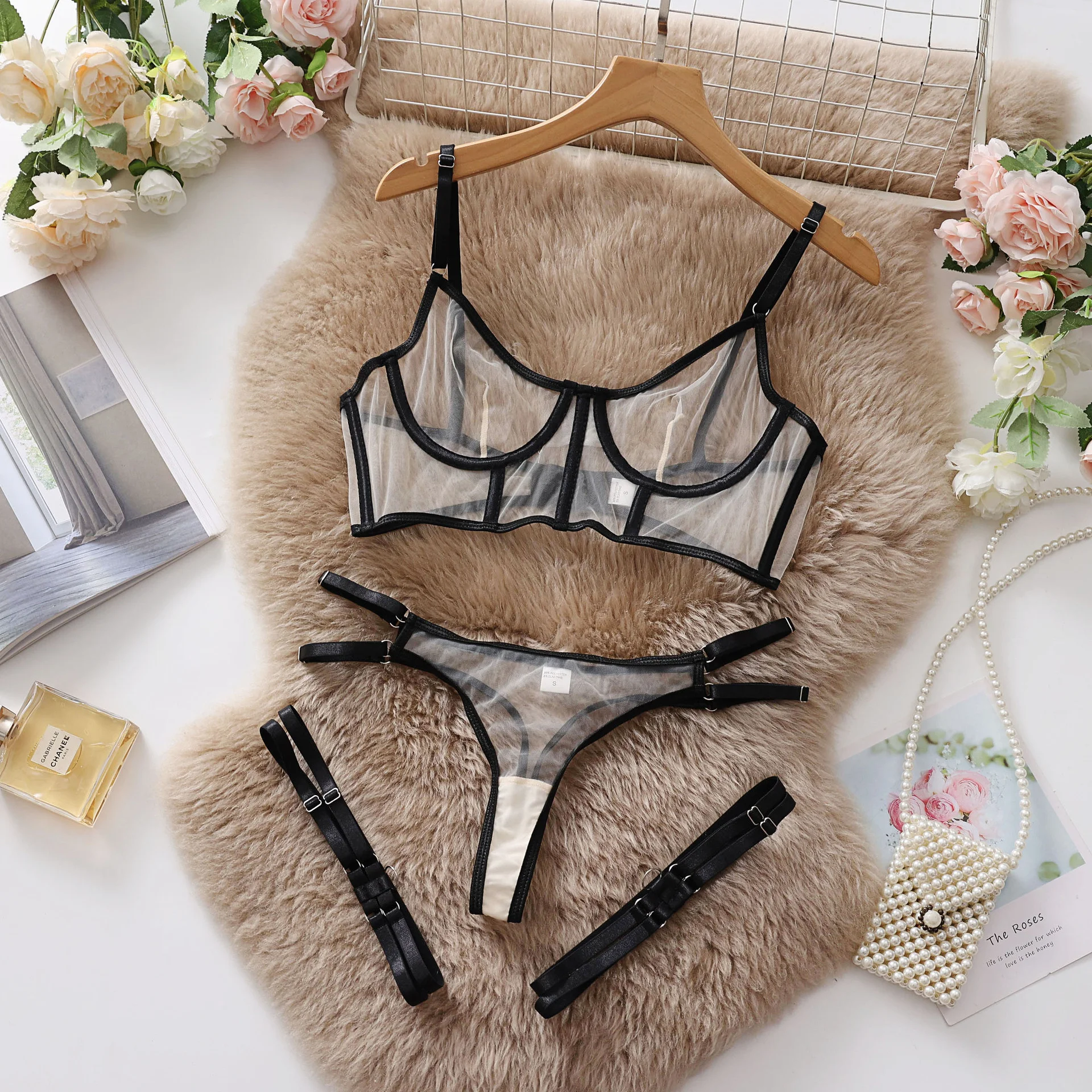 Mesh Lingerie Set 054 view 6