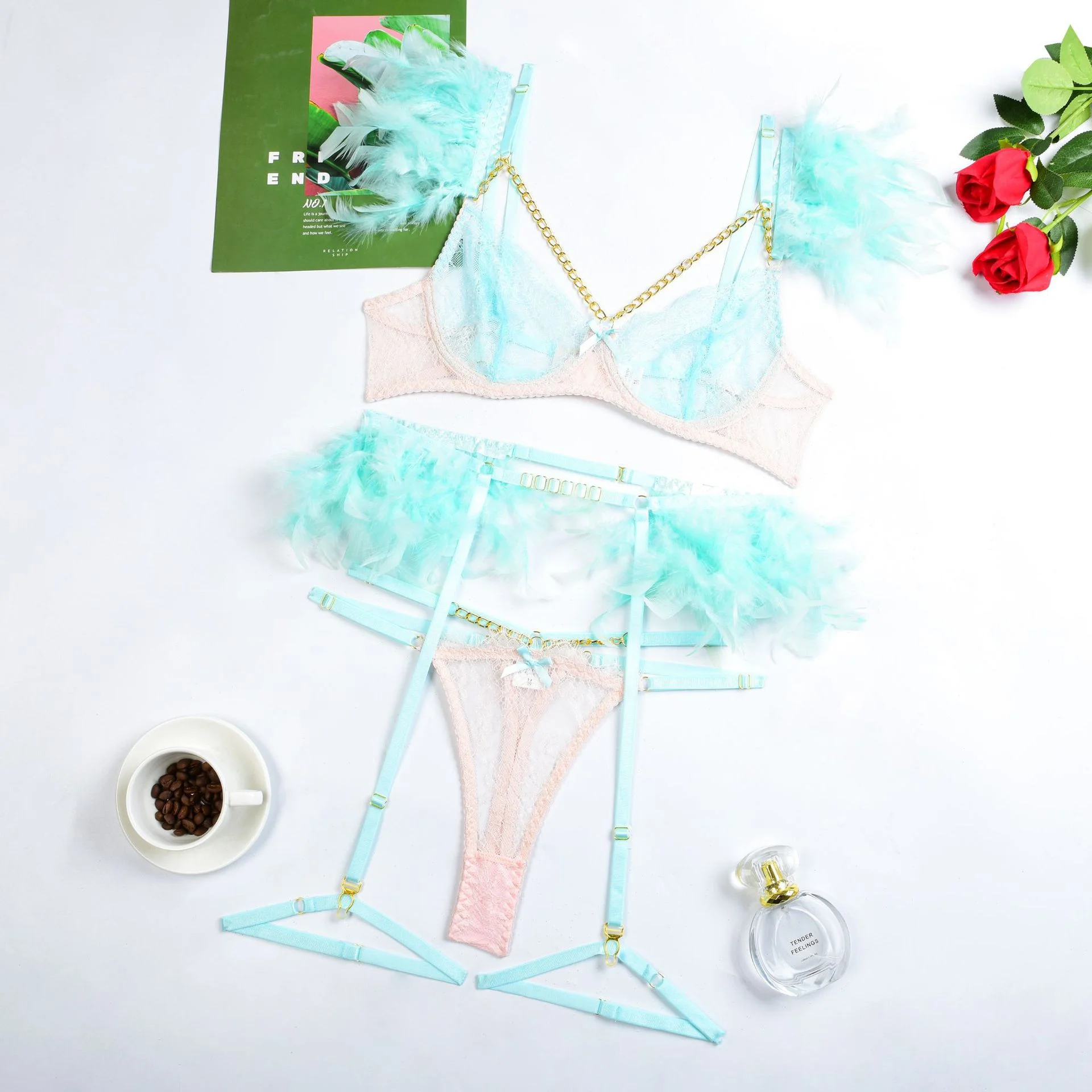 Lace Lingerie Set 078 view 8