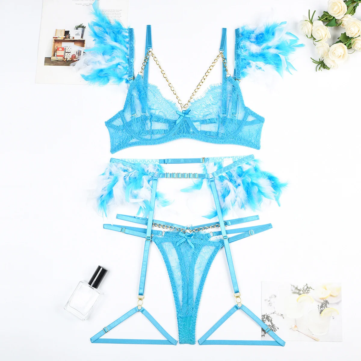 Lace Lingerie Set 078 view 9