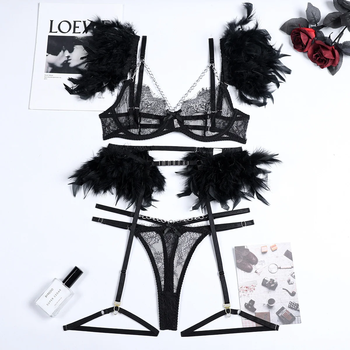 Lace Lingerie Set 078 view 15