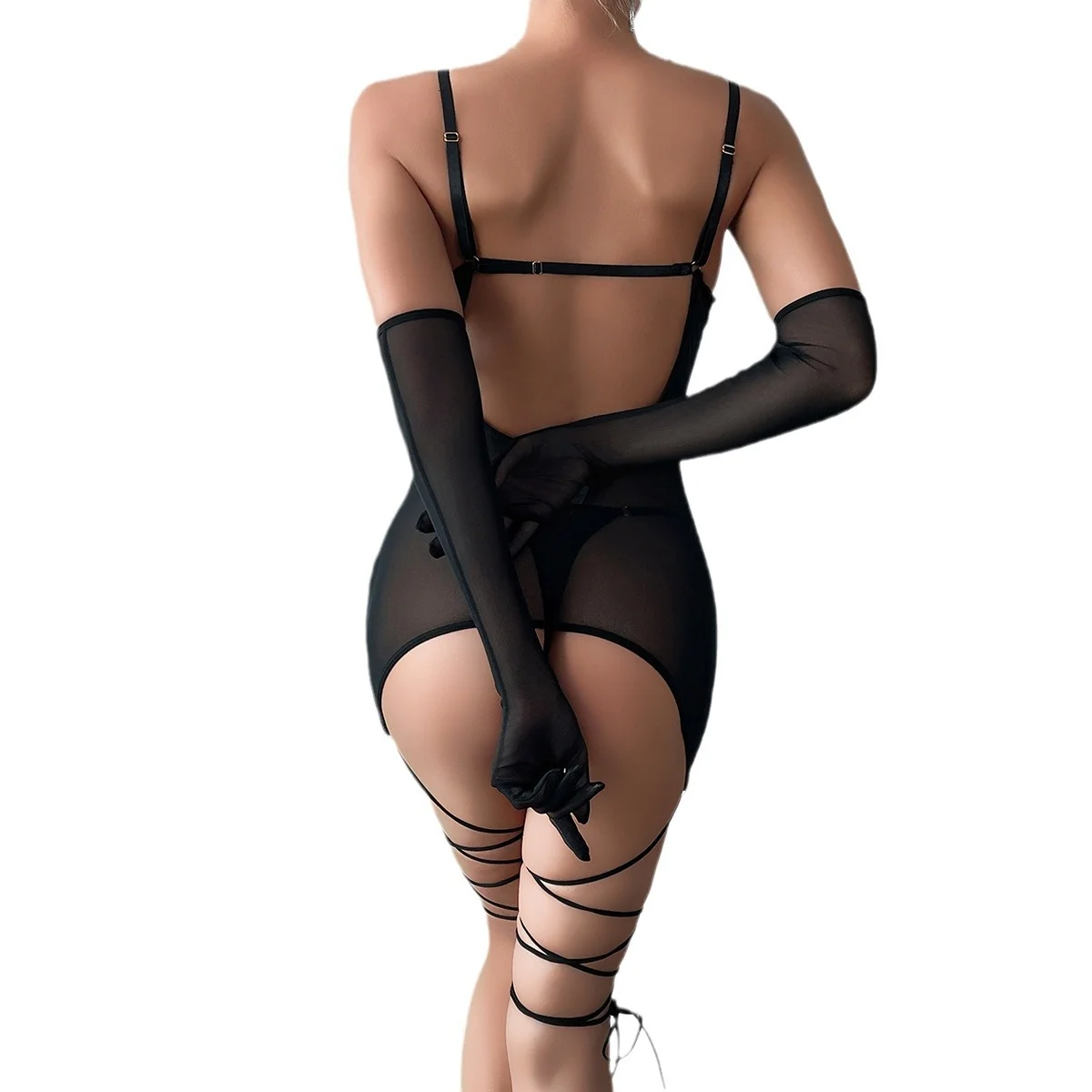 Lace Underwire Sleepwear Set 063 view 5