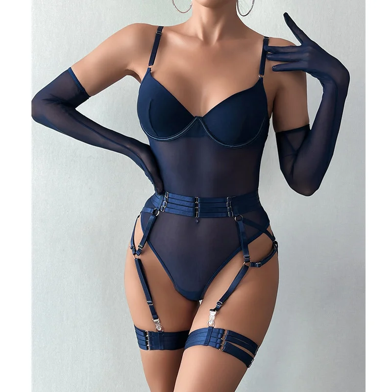 Mesh Garter Sheer and Mesh 069