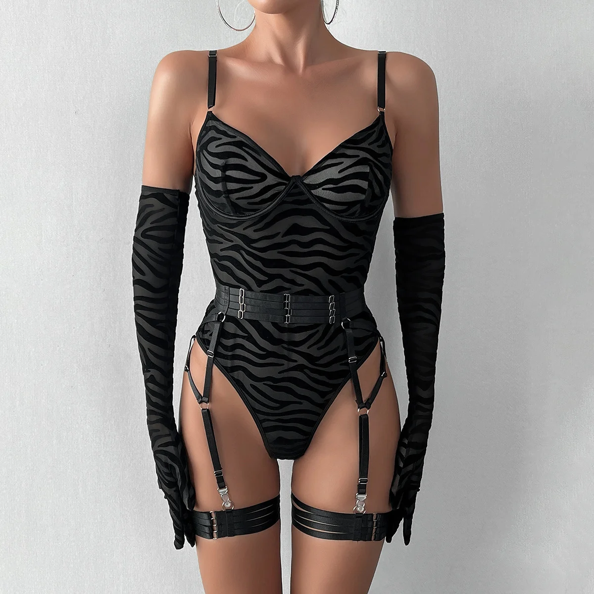 Mesh Garter Sheer and Mesh 069 view 4