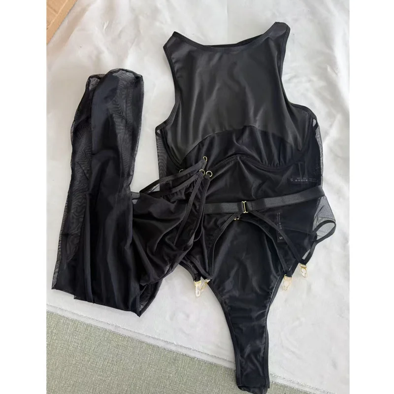 Mesh Cutout Bodysuit 053 view 3