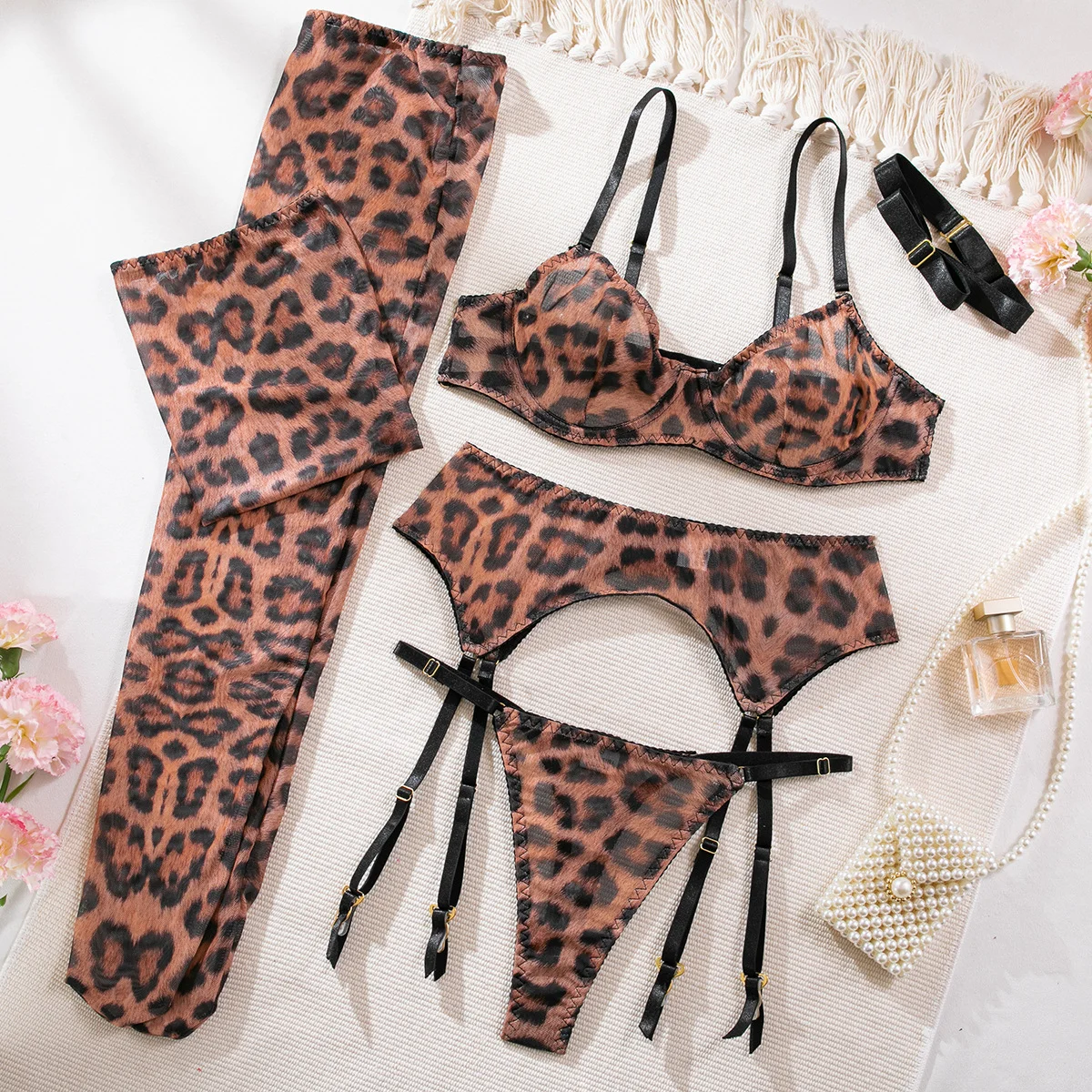 Leopard Contour Bra Set 101 view 6