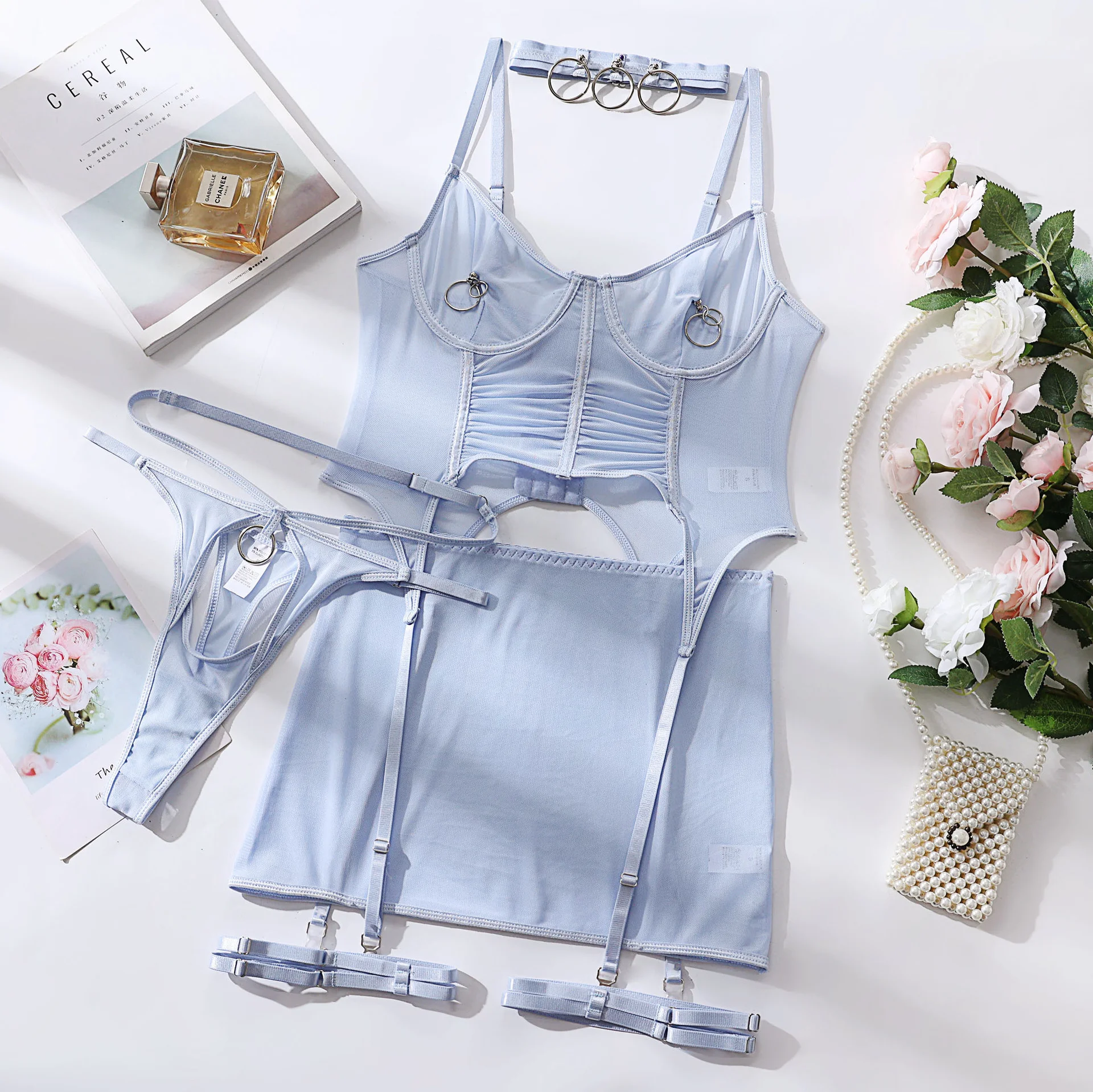 Lace Contour Bra Set 127 view 6