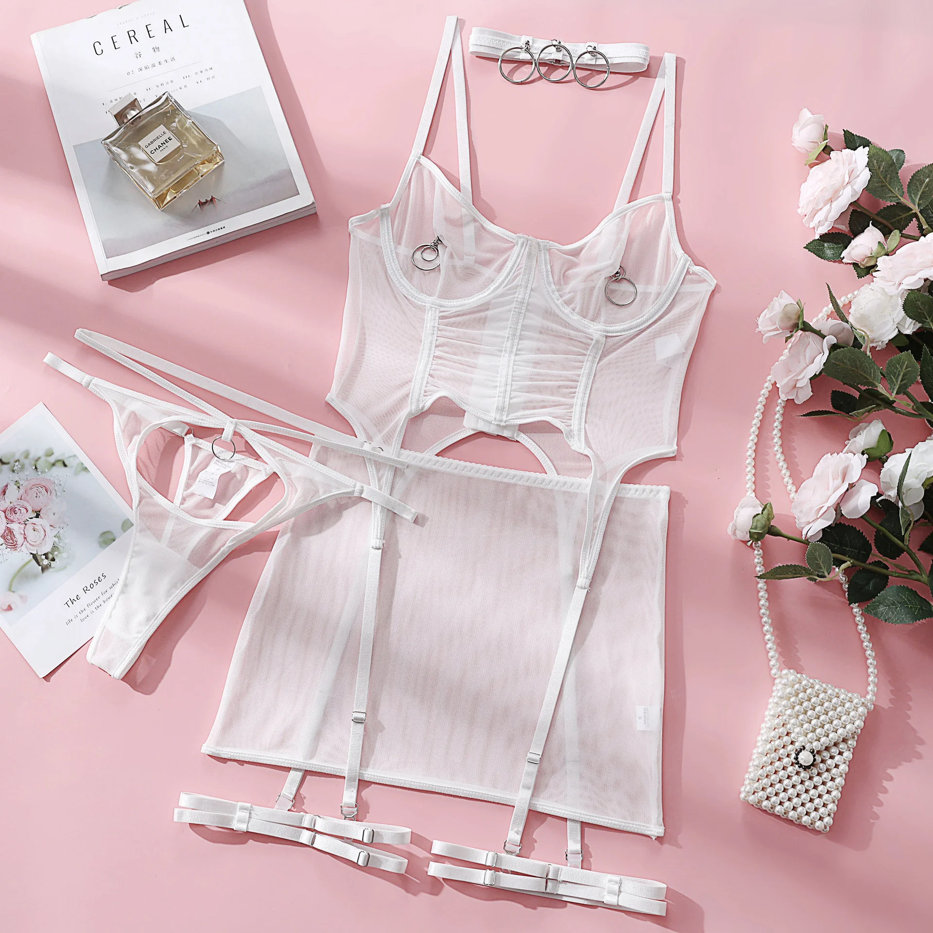 Lace Contour Bra Set 127 view 7