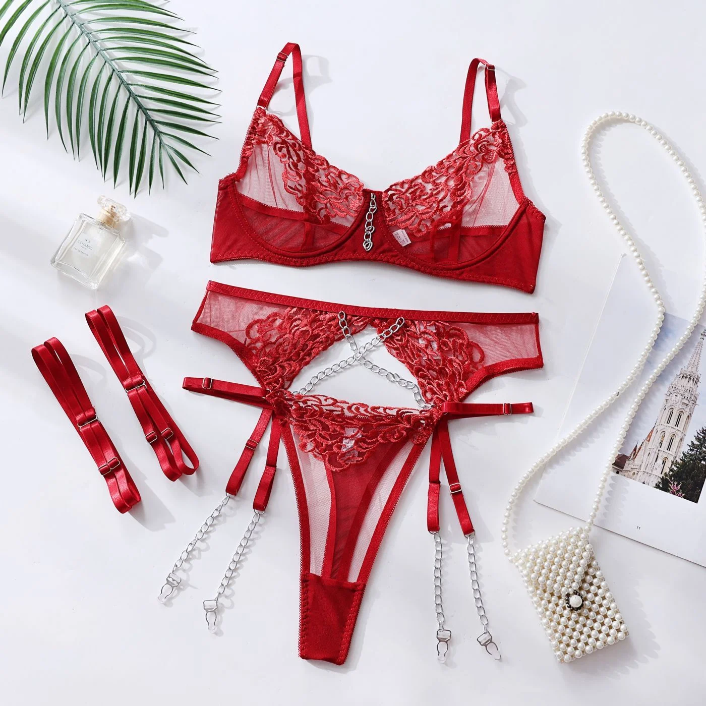 Embroidered Four-Piece Set 125 view 6